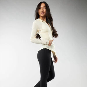 Buffbunny Varsity Mesh Full Zip Hoodie White Size L | Retro Athleisure Jacket